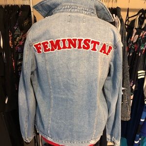 Premme “Feminist AF” denim jacket